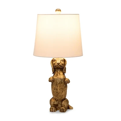 Gold Chloe Dachshund Table Lamp