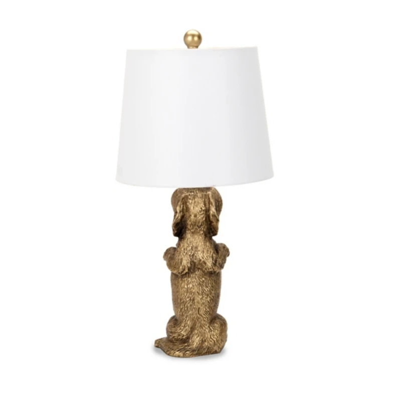 Gold Chloe Dachshund Table Lamp