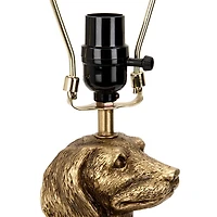 Gold Chloe Dachshund Table Lamp