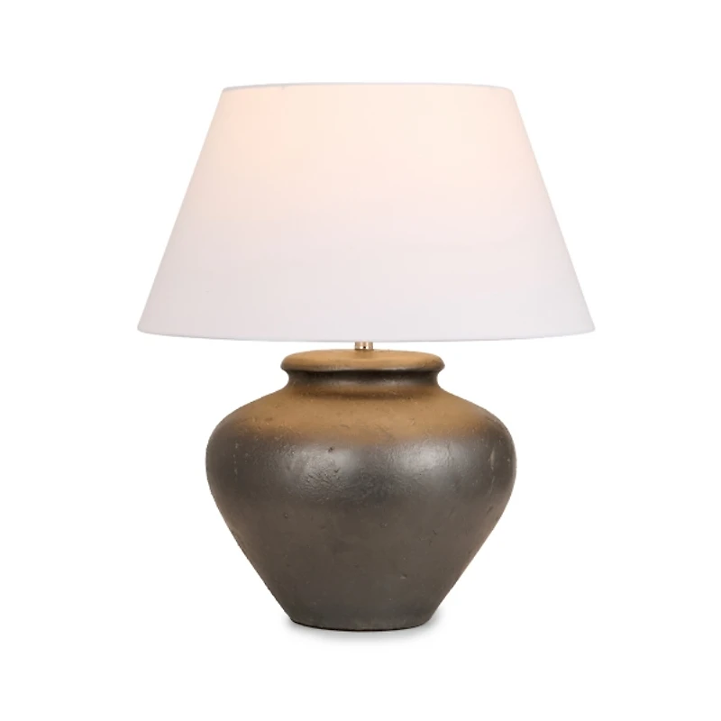 Barney Black Ceramic Table Lamp