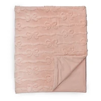 Pink Dimensional Bows Throw