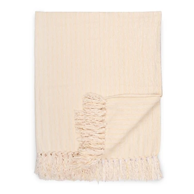 Tonal Ribbed Chenille Throw