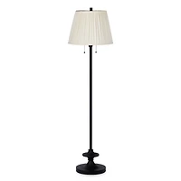 Black Pleated Shape Floor Lamp