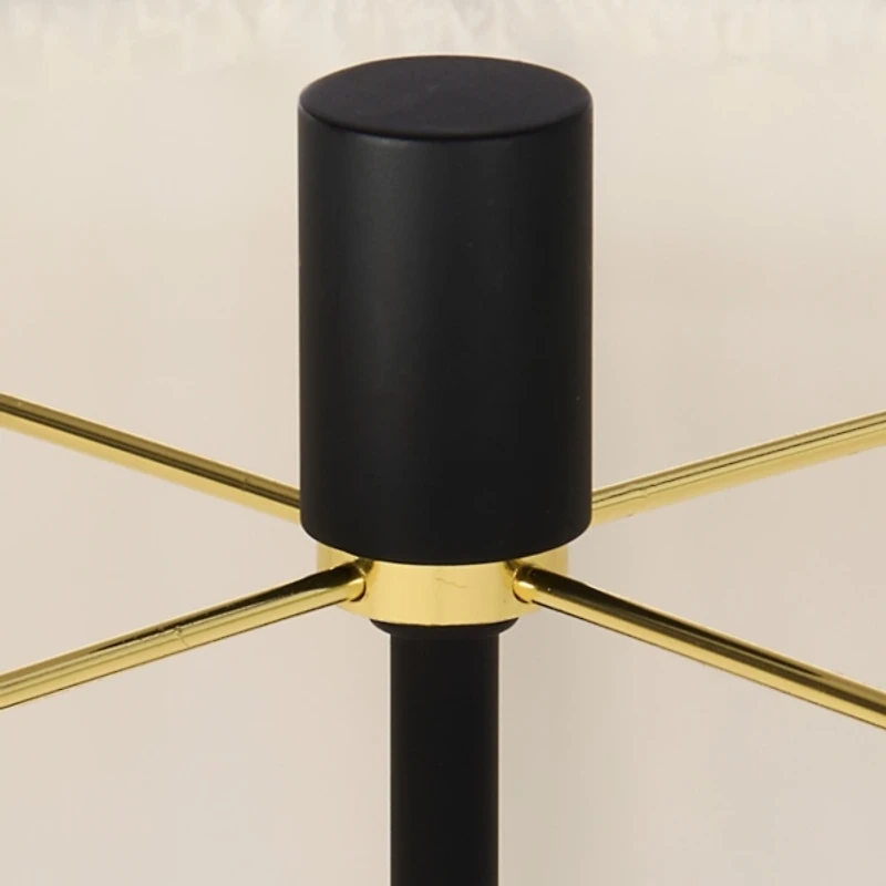 Black Pleated Shape Floor Lamp