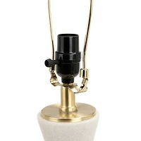White Hourglass Base Table Lamp