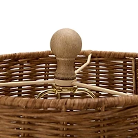 Twisted Rattan Shade Table Lamp