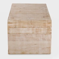 Whitewashed Pasadena Wood Coffee Table