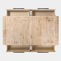 Whitewashed Pasadena Wood Coffee Table