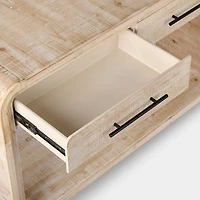 Whitewashed Pasadena Wood Console Table