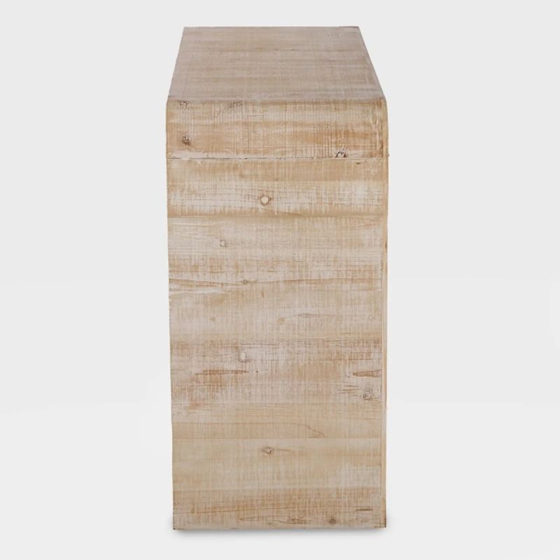 Whitewashed Pasadena Wood Console Table