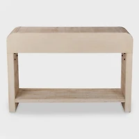 Whitewashed Pasadena Wood Console Table