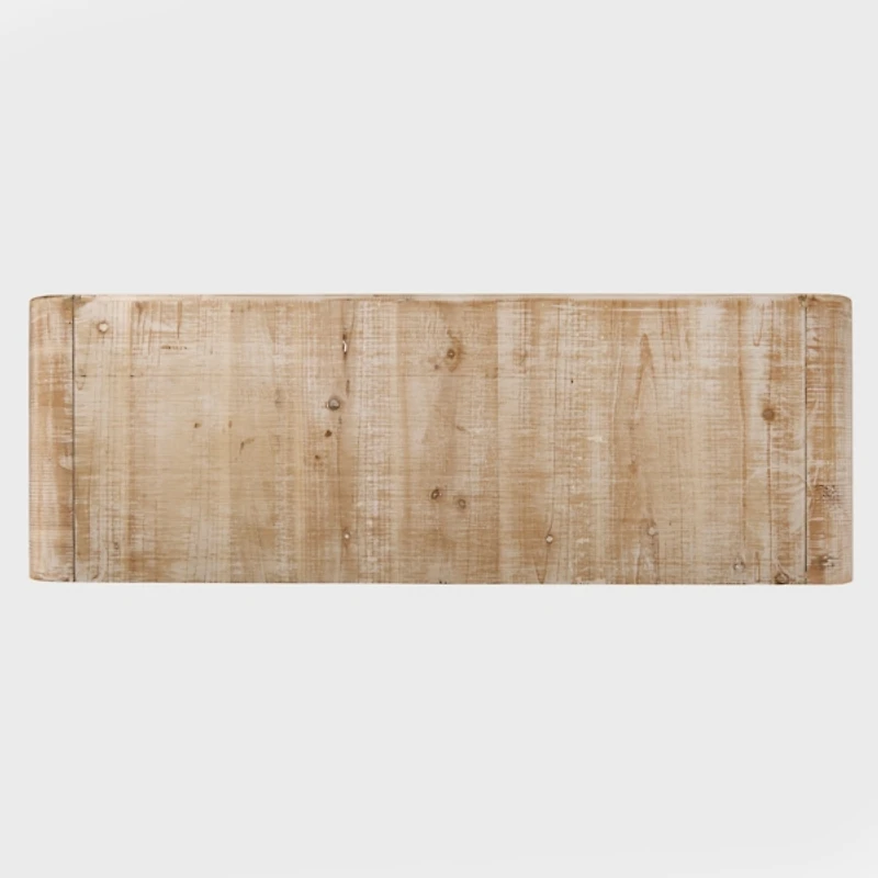 Whitewashed Pasadena Wood Console Table