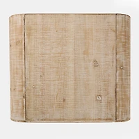 Whitewashed Pasadena Wood Side Table