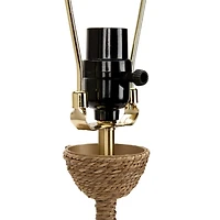 Woven Seagrass Base Buffet Lamp