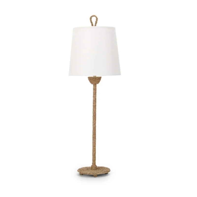 Woven Seagrass Base Buffet Lamp