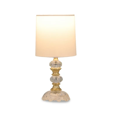 Clear Vintage Glass Table Lamp