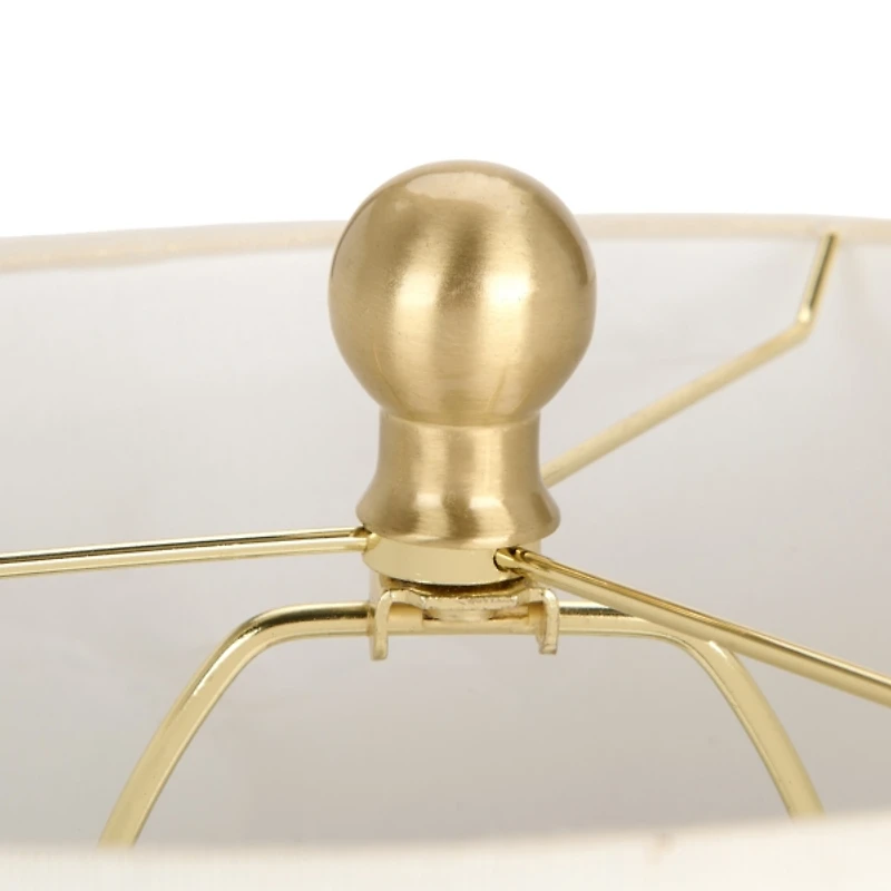 Green Ceramic 3D Flowers Table Lamp