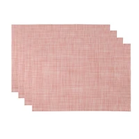 Heathered Blush Rectangle Placemats, Set of 4