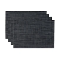 Heathered Charcoal Rectangle Placemats, Set of 4