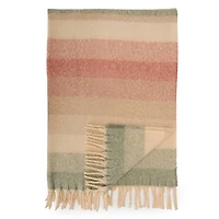 Gradient Pastel Stripe Throw