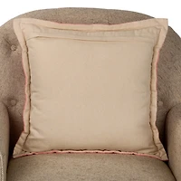 Pink Braided Cord Trim Pillow