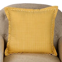 Braided Cord Trim Pillow