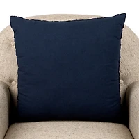 Navy Jay Chunky Weave Pillow