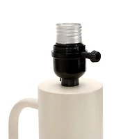 Rattan Shade Scalloped Base Candle Warmer Lamp