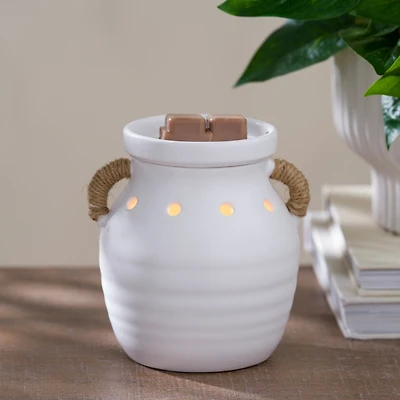 White Ceramic Vase Wax Warmer