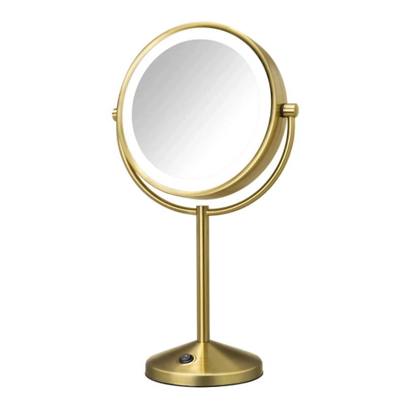 Conair LED Brushed Brass Vanity Mirror