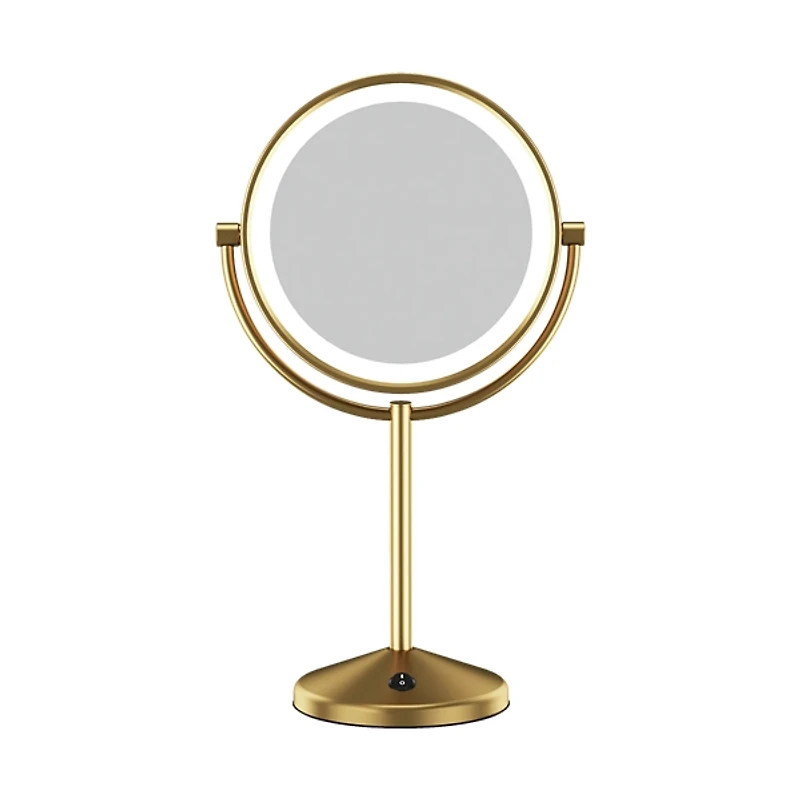 Conair LED Brushed Brass Vanity Mirror