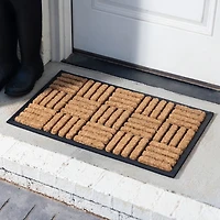 Checkered Jute Doormat
