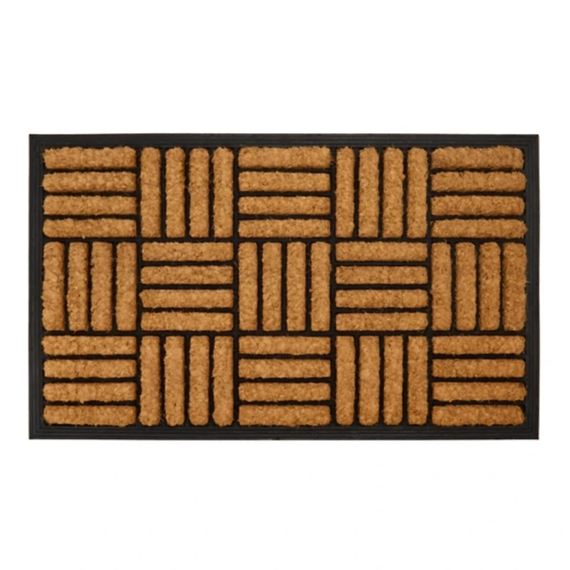 Checkered Jute Doormat