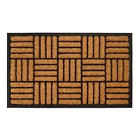 Checkered Jute Doormat