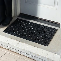 Floral Rubber Doormat