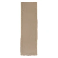 Taupe Hemstitch Cotton Table Runner