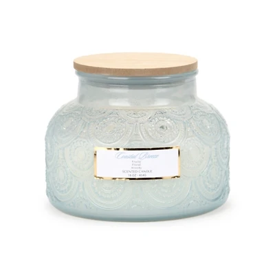Coastal Breeze Etched Glass 2-Wick Jar Candle