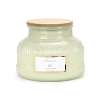 Rosewood Etched Glass 2-Wick Jar Candle