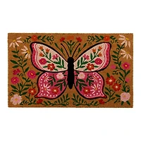Floral Butterfly Doormat
