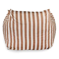 Taupe Striped Comfy Foam Outdoor Lounge Chair