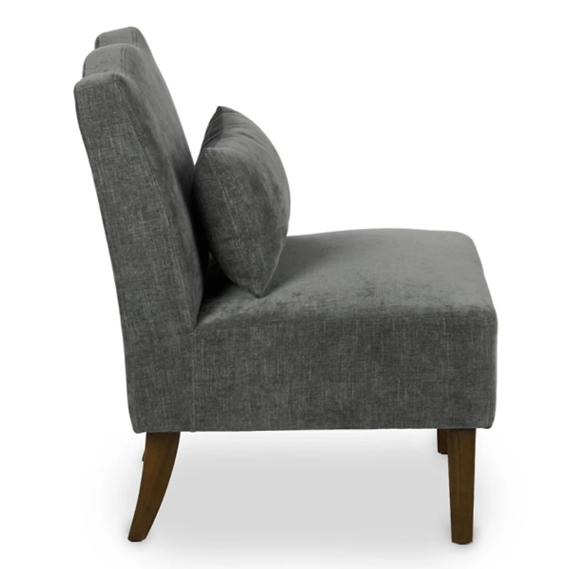 Charcoal Margaret Scallop Accent Chair