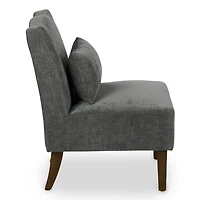 Charcoal Margaret Scallop Accent Chair