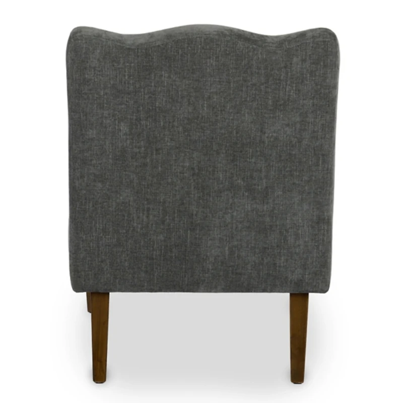 Charcoal Margaret Scallop Accent Chair