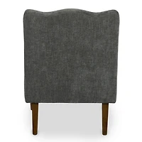 Charcoal Margaret Scallop Accent Chair