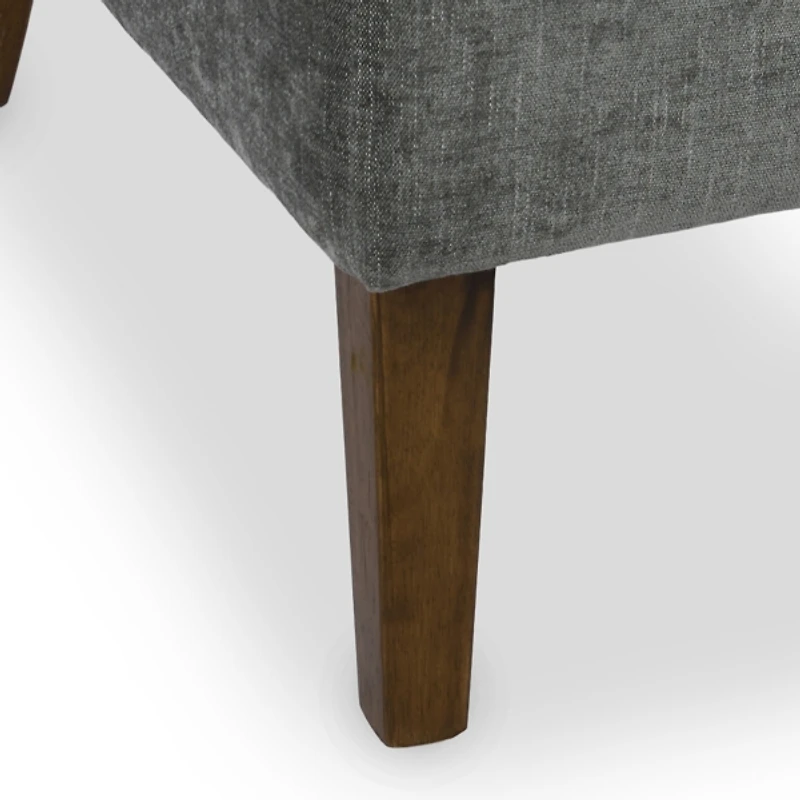 Charcoal Margaret Scallop Accent Chair