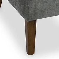 Charcoal Margaret Scallop Accent Chair