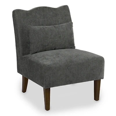 Charcoal Margaret Scallop Accent Chair