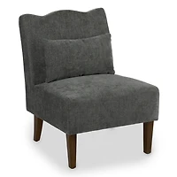 Charcoal Margaret Scallop Accent Chair