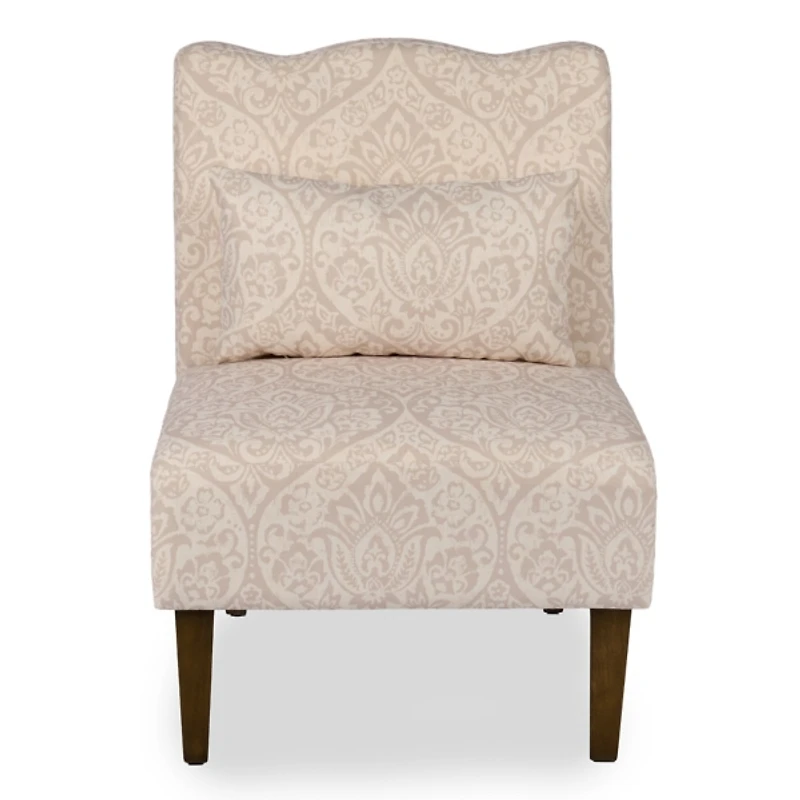 Natural Margaret Medallion Scallop Accent Chair