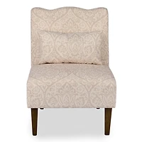 Natural Margaret Medallion Scallop Accent Chair